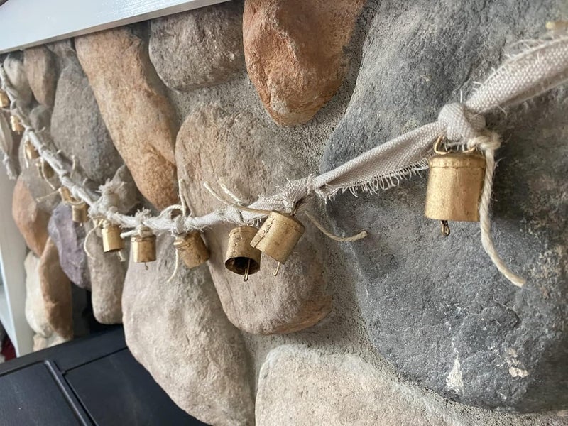 Vivanta Pack of 10, Vintage Christmas Bell for Decoration – Rustic Hanging Cylinder Bells for Crafts, Home Decor, Christmas Tree Ornaments, Jingle Bells for Crafting, Farmhouse Decor, Tin & Cow Bell - Image 3